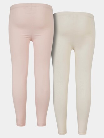 Urban Classics Girls Jersey 2-Pack Leggings Pink/Royal