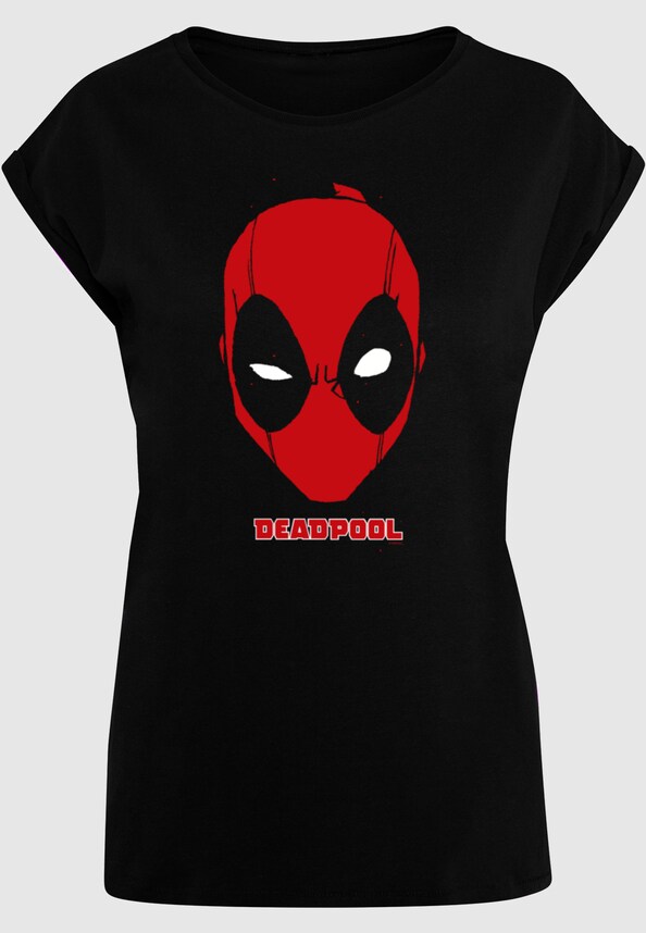Ladies Deadpool - Mask T-Shirt-4