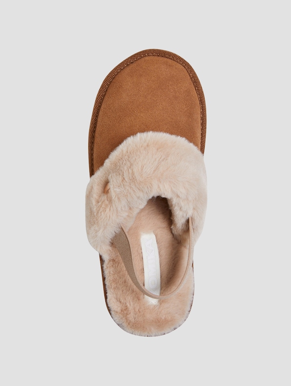 ROMIKA Kids Suede + Fake Fur Slipper-4