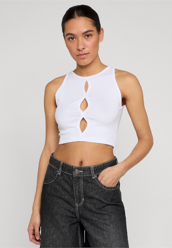 Ladies Cut Out Tank Top-0