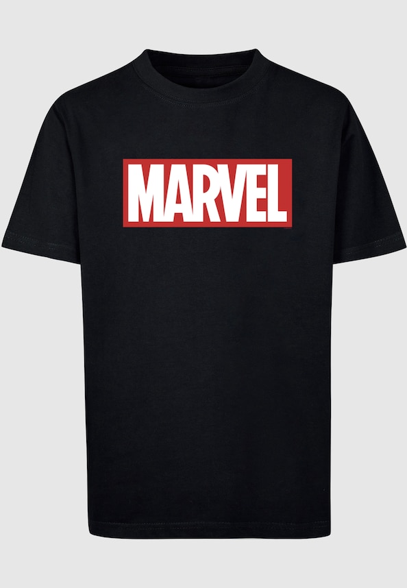 Kids Marvel Comics - Simple Logo Basic T-Shirt-0