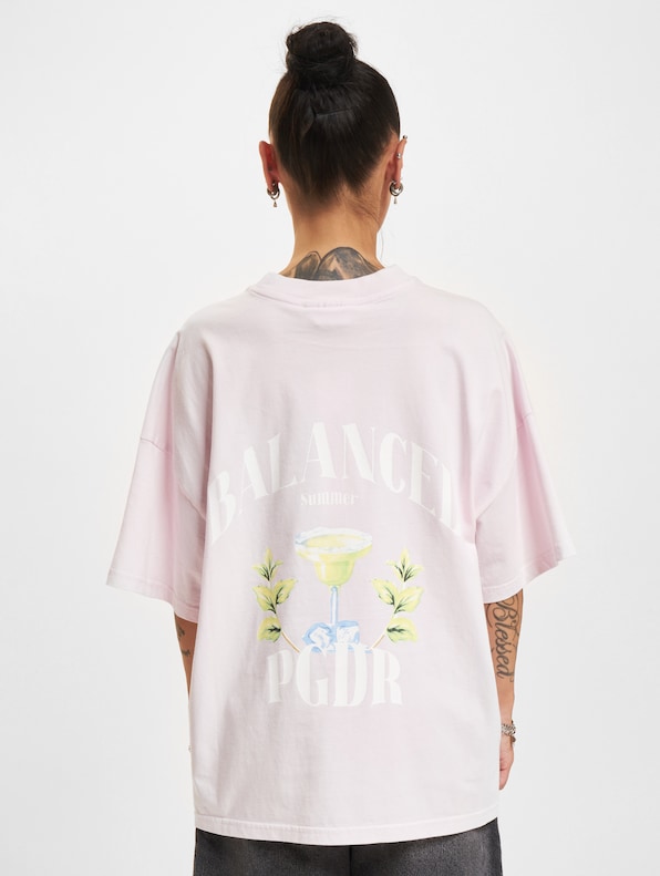 PEGADOR Lucia Heavy Oversized T-Shirts-1