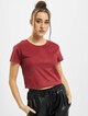 Ladies Cropped Peached Rib -2
