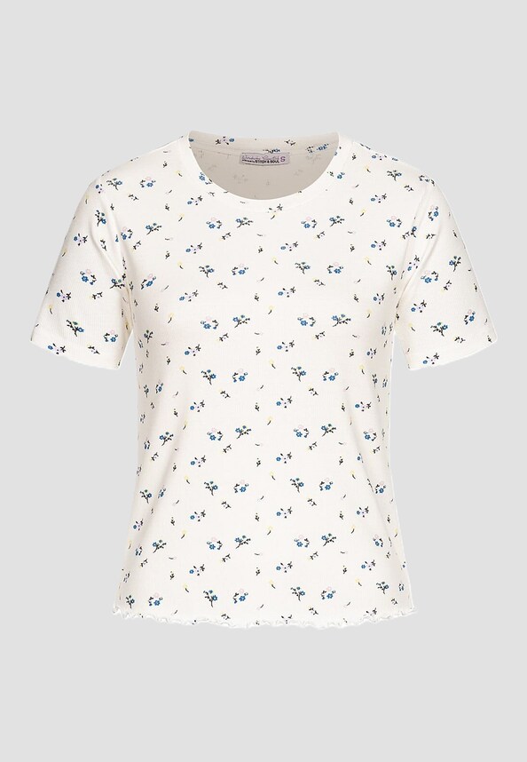 Stitch and Soul Damen Ribbed T-Shirt-0