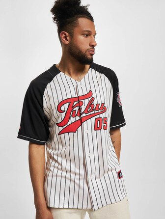 FUBU Varsity Pinstriped Baseball Jersey
