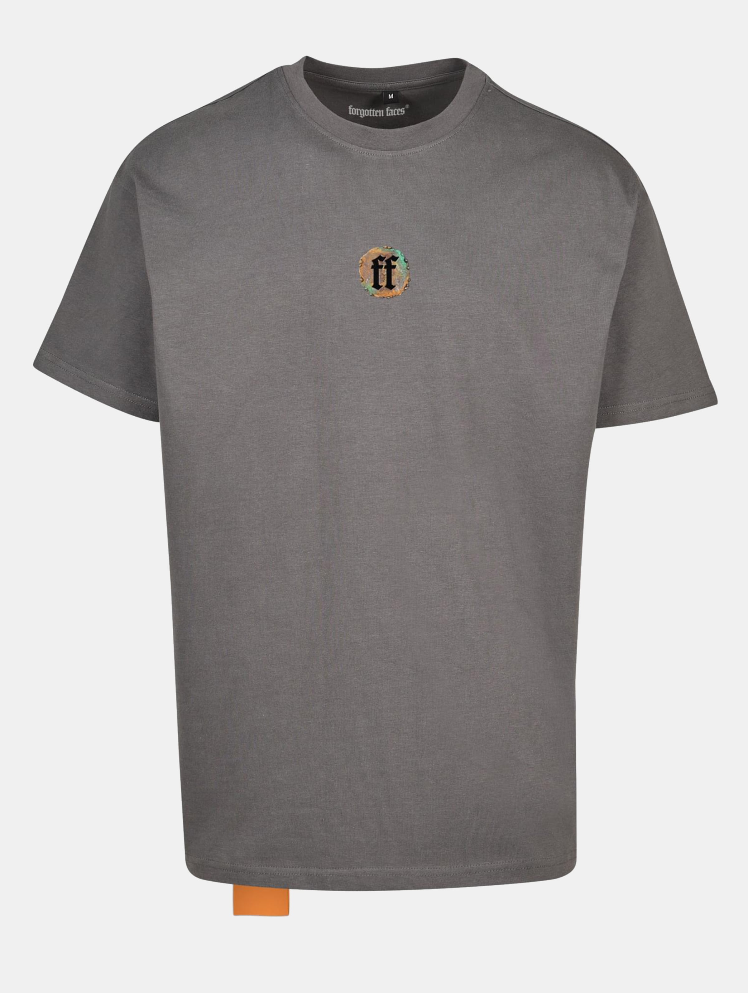 Forgotten Faces Falcon Oversized T-Shirts Männer,Unisex op kleur grijs, Maat XL
