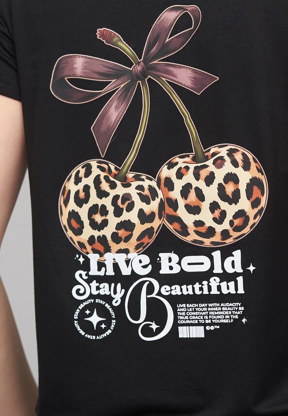 Viskose T-Shirt Print-5