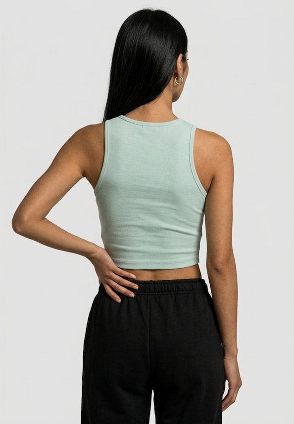 Ladies Cropped Rib-1