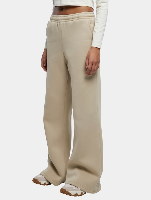 Ladies Organic Ultra Wide Sweat Pants-1