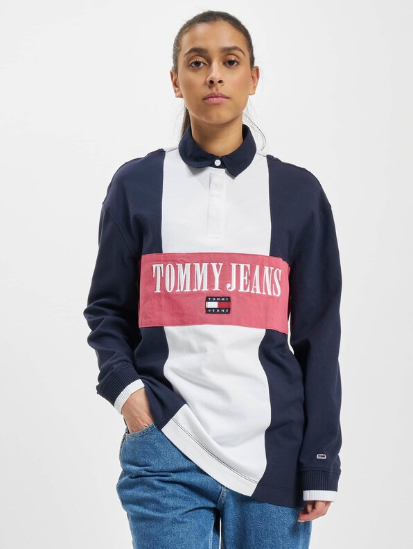 Tommy Jeans Archive Blocking Rugby Polo Shirt-2