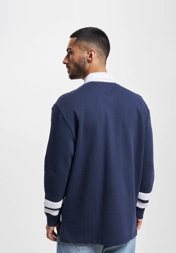 Tommy Jeans Relaxed Varsity Rugby Longsleeve Polo-1