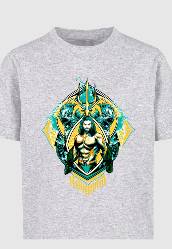 Kids Aquaman - The Trench Crest Basic T-Shirt-2