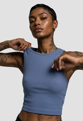 Ladies Cropped Rib
