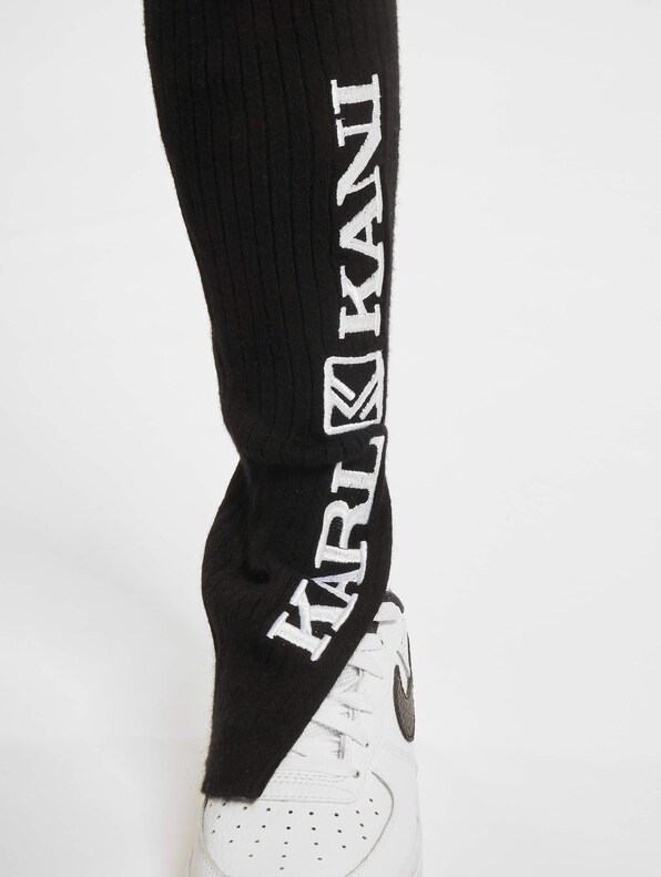 Retro Slit Rib Leggings black-3