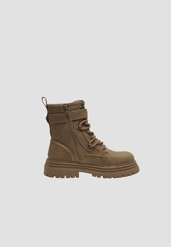 LENNOX LACE UP BIKER MID-3