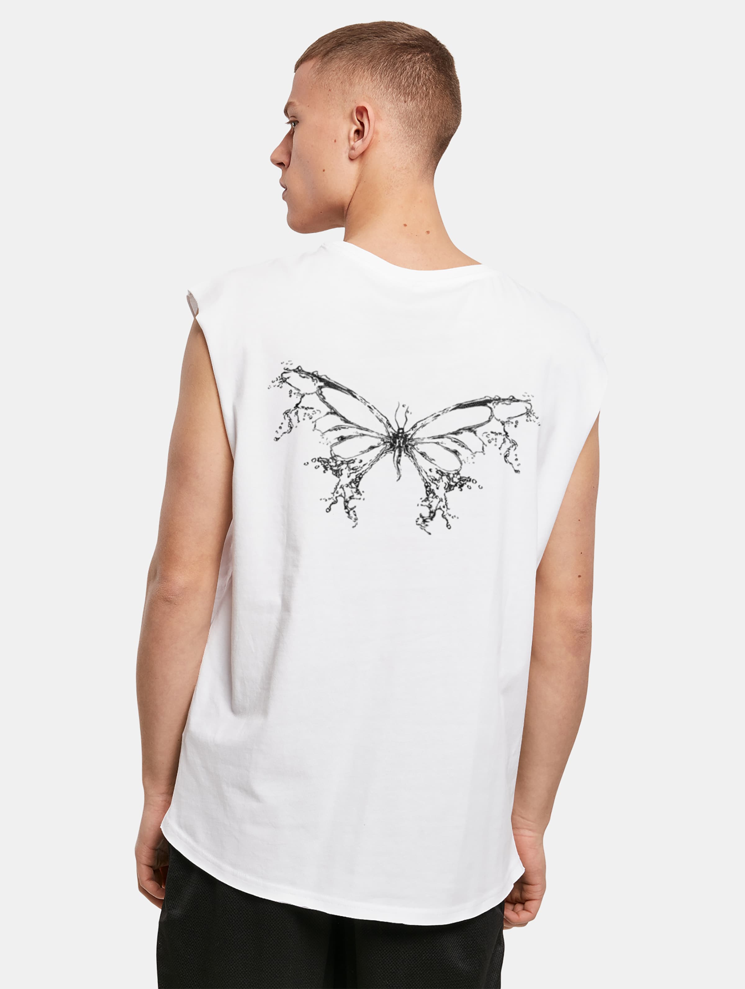 Lost Youth BUTTERFLY V.3 Tank Top op kleur wit, Maat XL