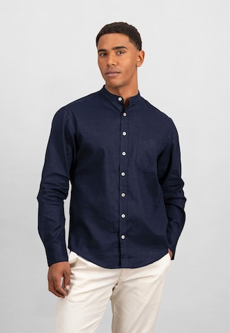 Cotton Linen Solid Stand-Up 1/1