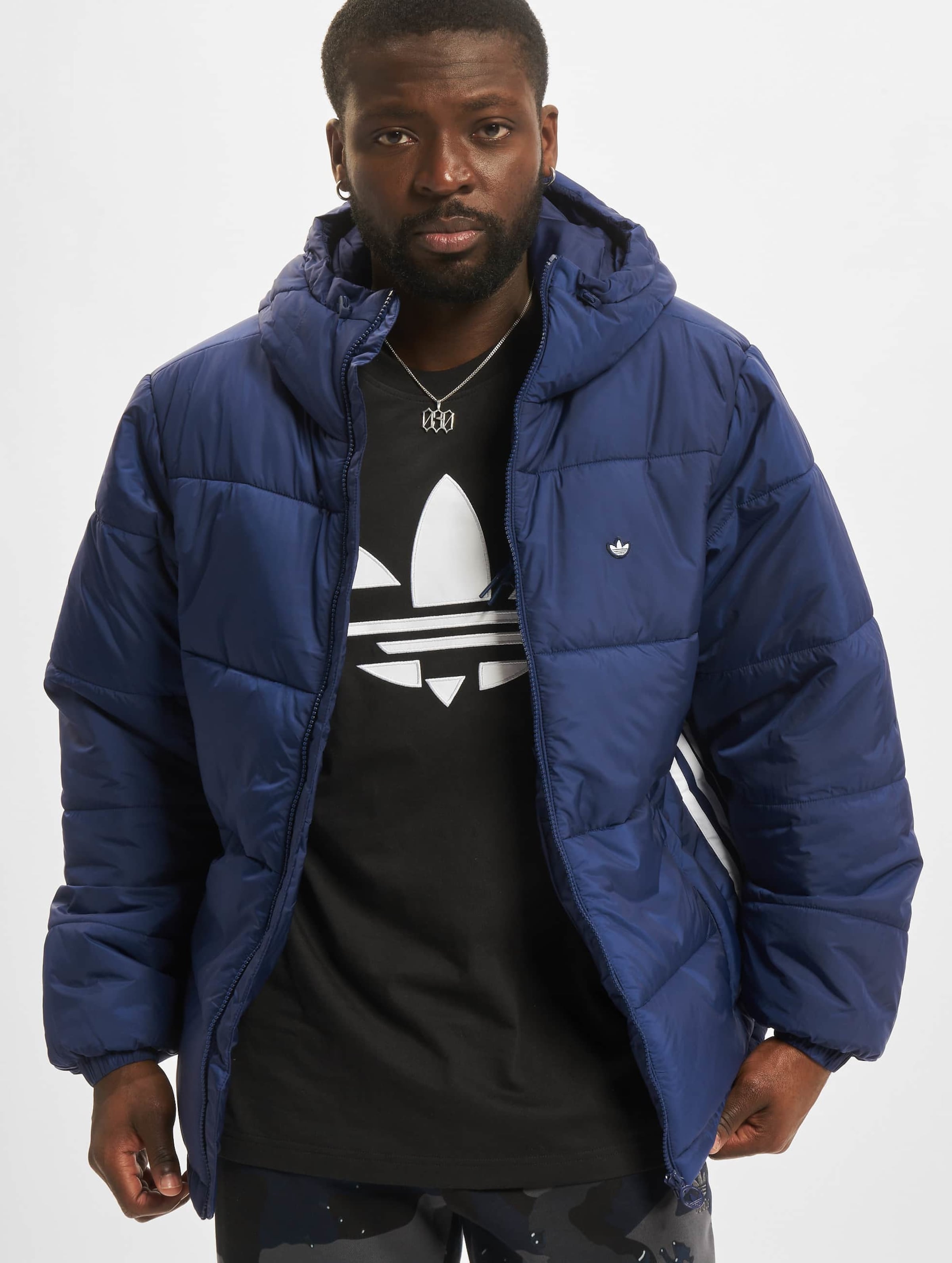 Adidas padded best sale hooded puffer jacket