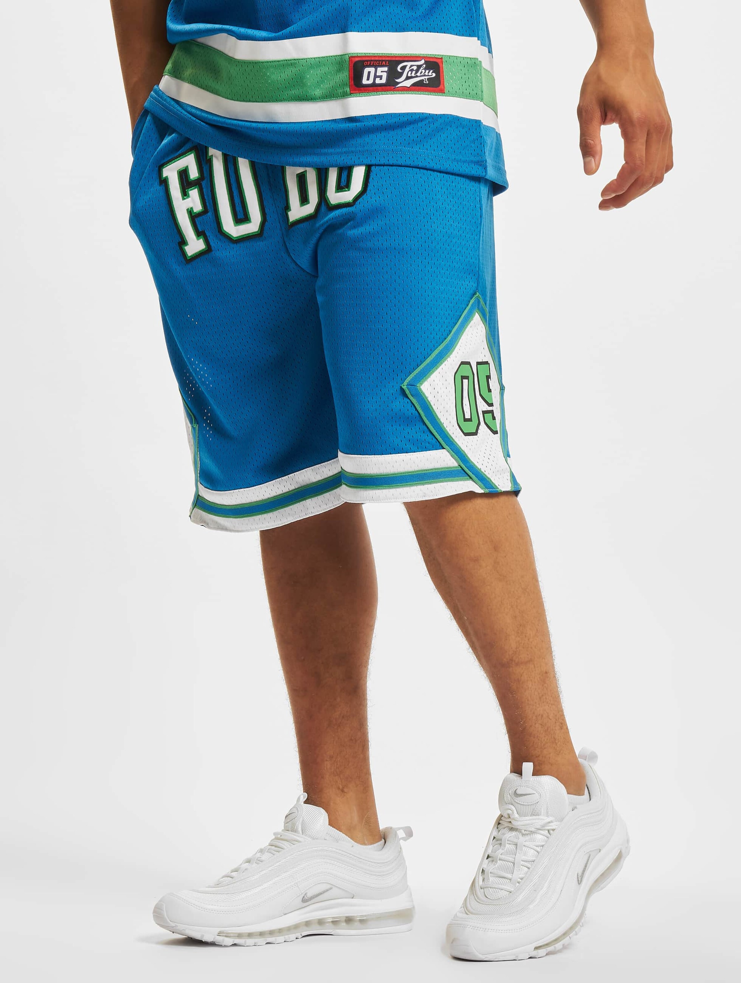 Fubu College Mesh Short Mannen op kleur blauw, Maat S