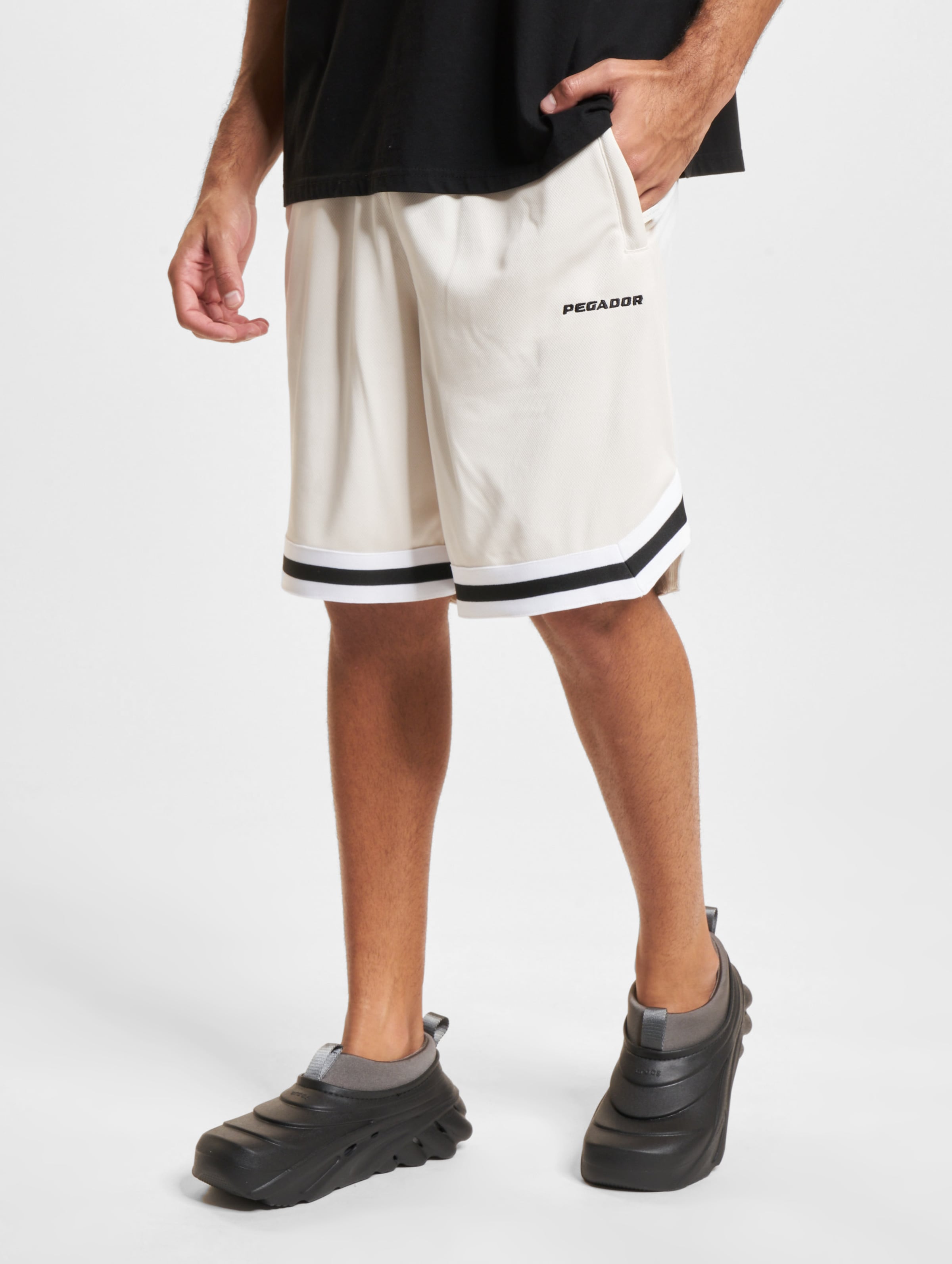PEGADOR Lansing Basketball Shorts Männer,Unisex op kleur wit, Maat XXL