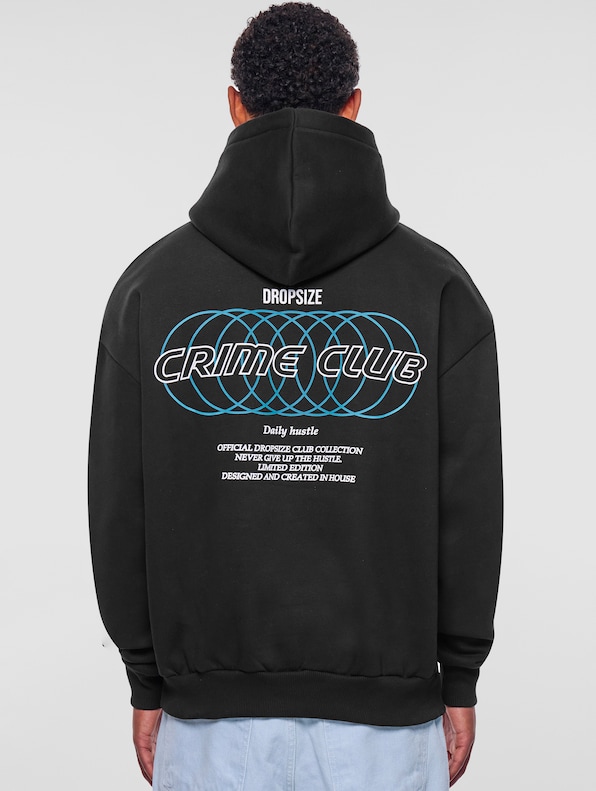 Dropsize Heavy Oversize Crime Rings Hoodies-1