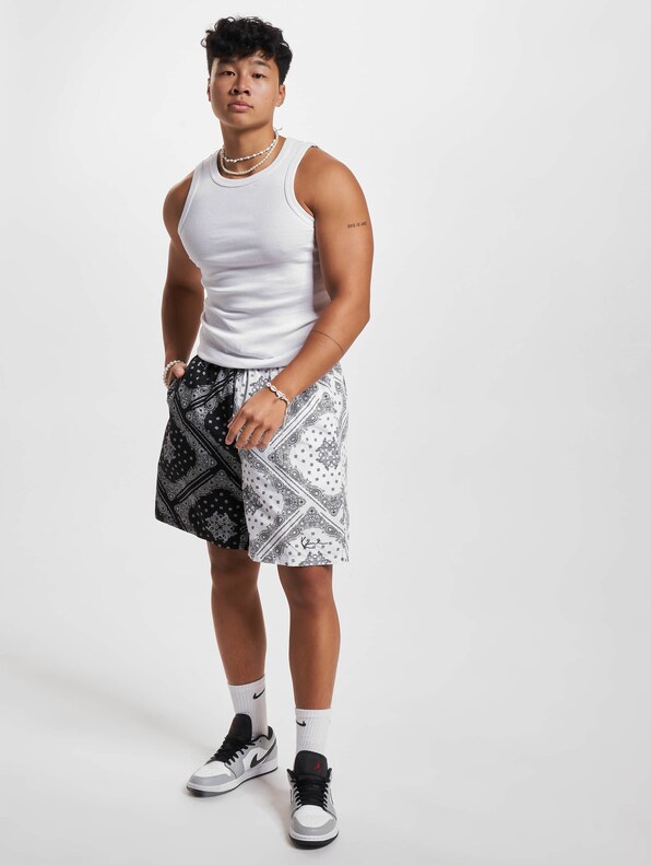 KK Small Signature Paisley Block Resort Shorts-6
