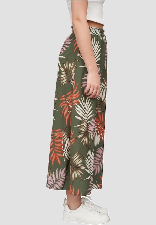 Cloud5ive Damen Longform Rock mit Allover Blätter Print-2