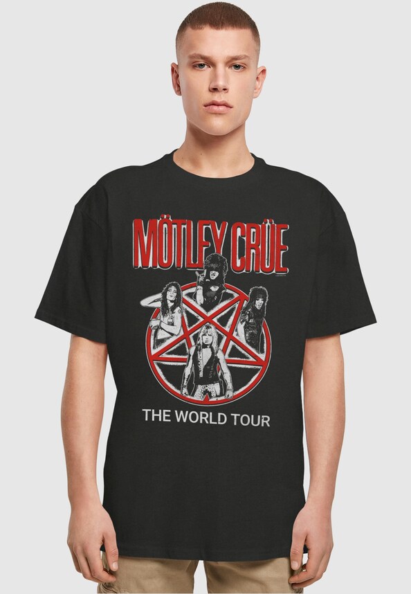Motley Crue - Vintage World Tour Heavy Oversize Tee-0