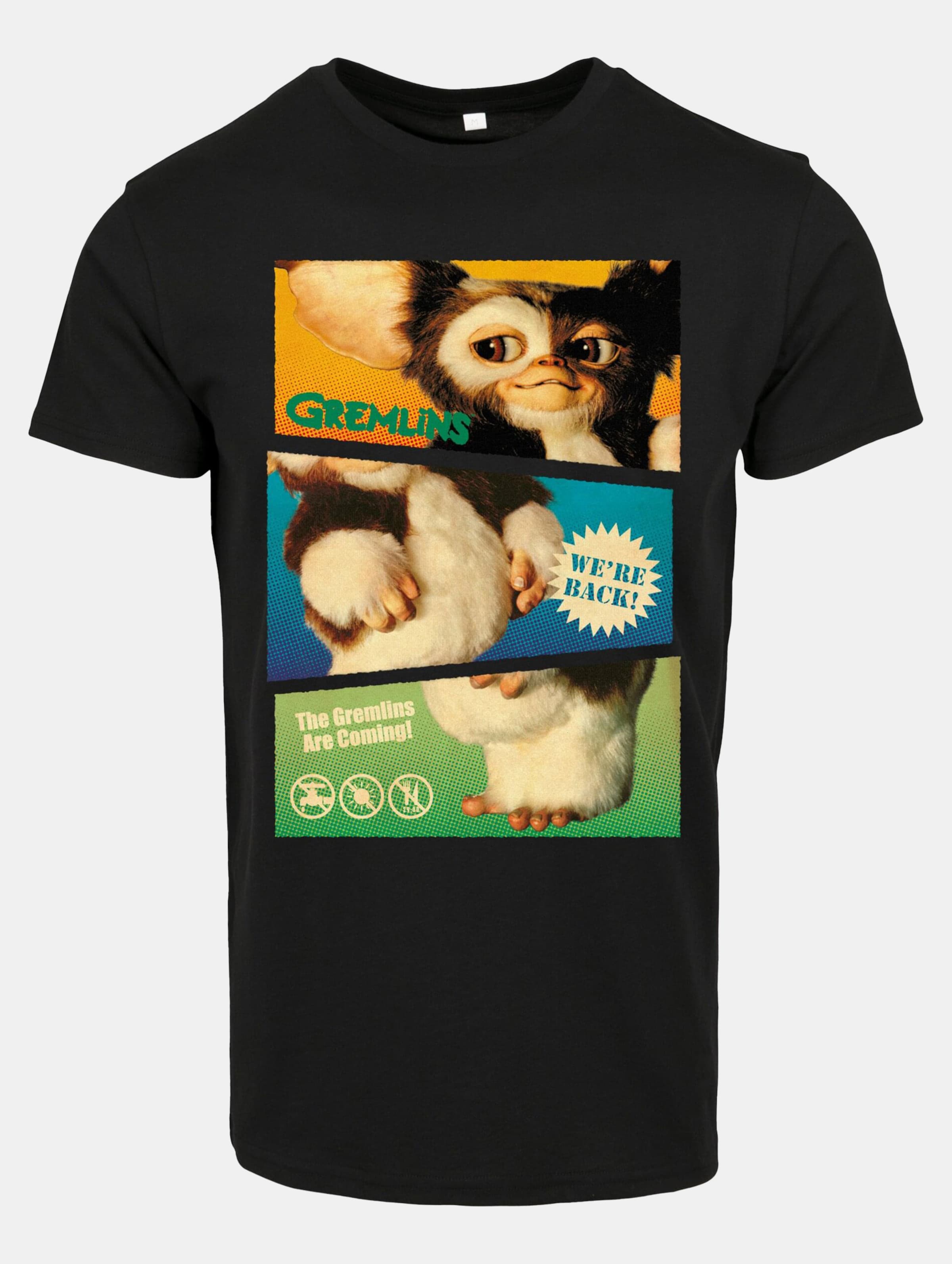 Merchcode Gremlins Heren Tshirt -L- Split Poster Zwart