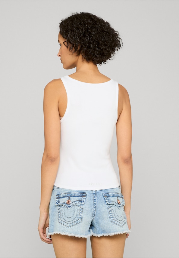 CRYSTAL SQUARE NECK RIB TANK-1