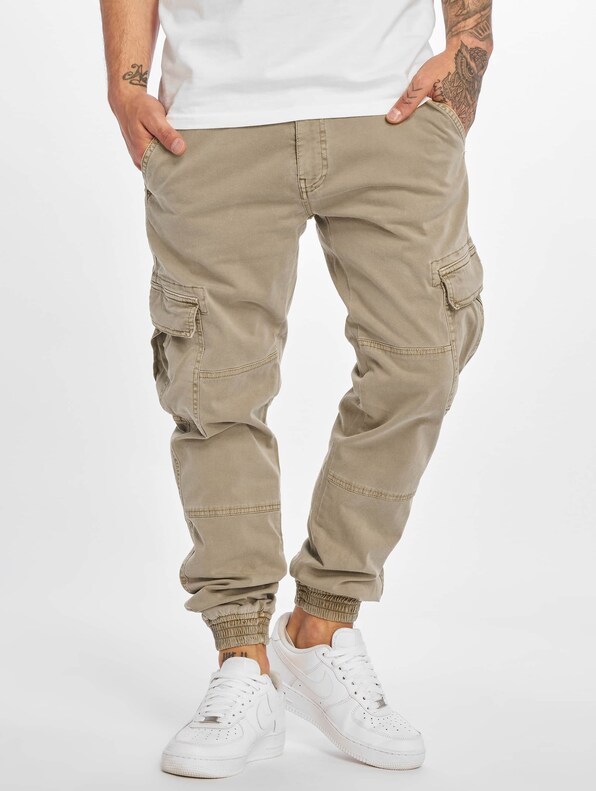 Washed Cargo Twill Jogging-2