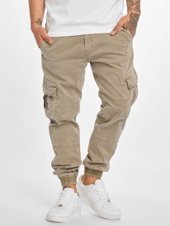 Washed Cargo Twill Jogging-2