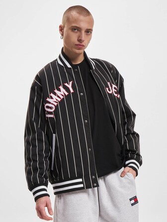 Tommy Jeans Rlx Pinstripe Bomberjacke