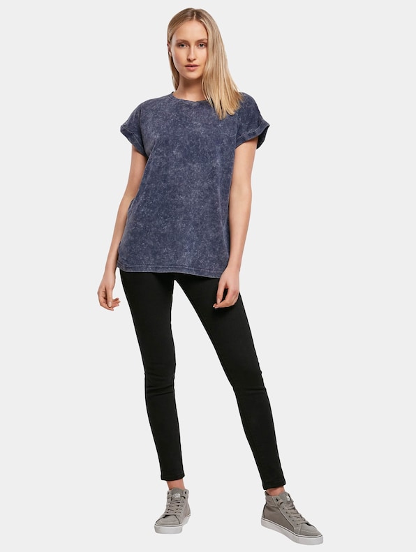 Ladies Acid Washed Extended Shoulder-3