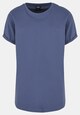 Long Shaped Turnup Tee-2