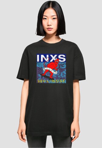 Ladies INXS - Devil Inside Oversized Boyfriend Tee
