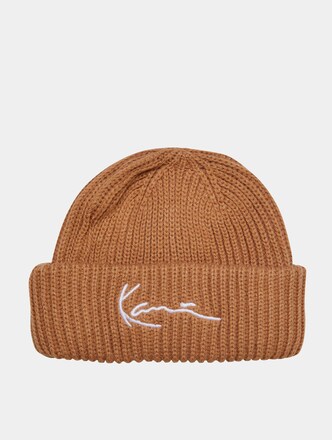 KA224-001-5KK Signature Fisherman Beanie cognac