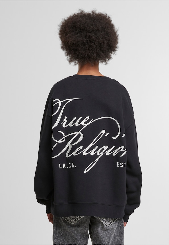 SCRIPT CREWNECK SWEATSHIRT-1