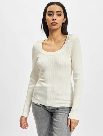 Ladies Wide Neckline Sweater