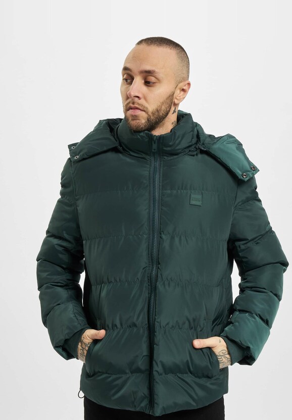 Urban Classics Hooded Puffer Jacket Bottle-2