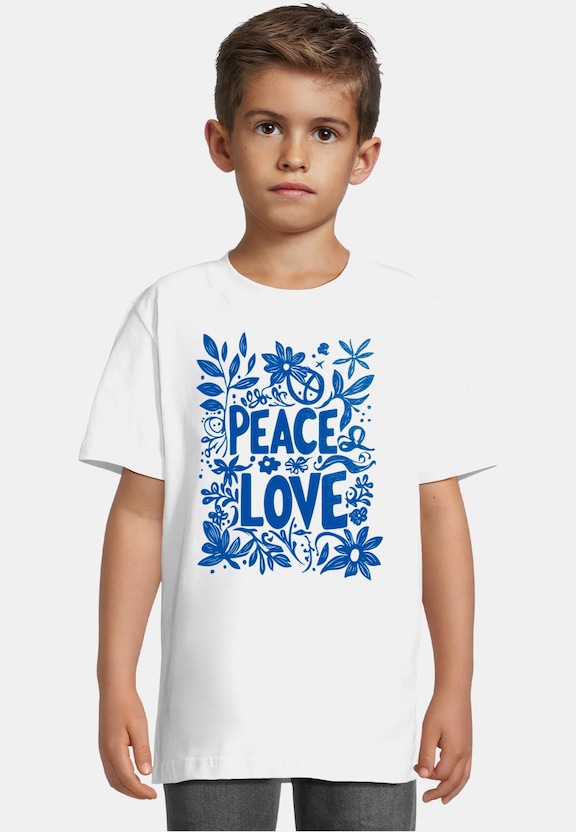 Kids Peace Love - Basic Tee-0