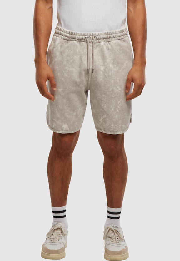 Washed Piped Shorts-4