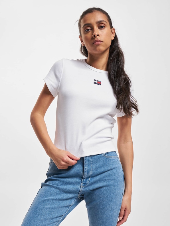 Tommy Jeans Bby Rib Xs Badge T-Shirt-0