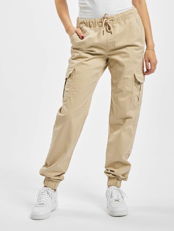 Ladies High Waist Cargo Jogging-2