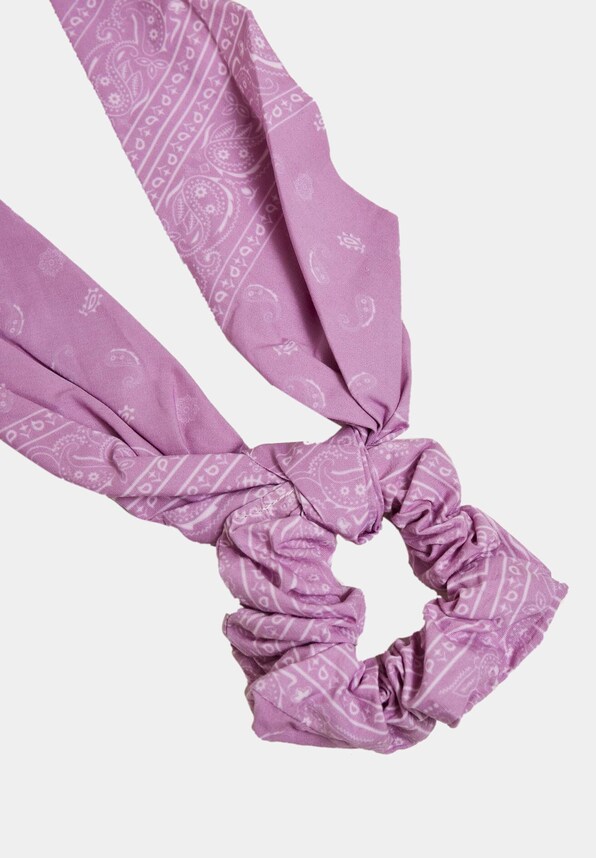 Bandana Print Scrunchies With XXL Bow 2-Pack -1