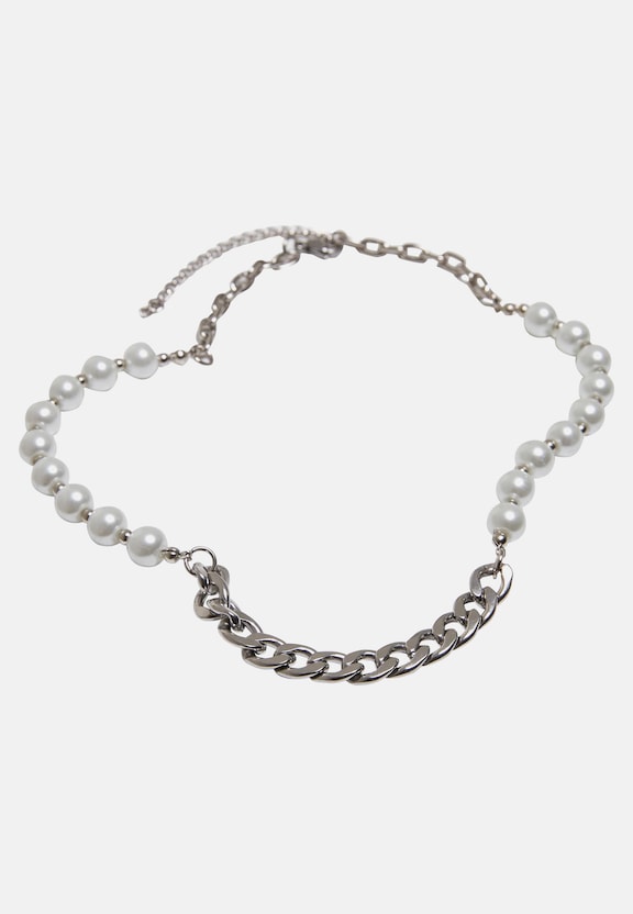 Pearl Various Chain Necklace-0