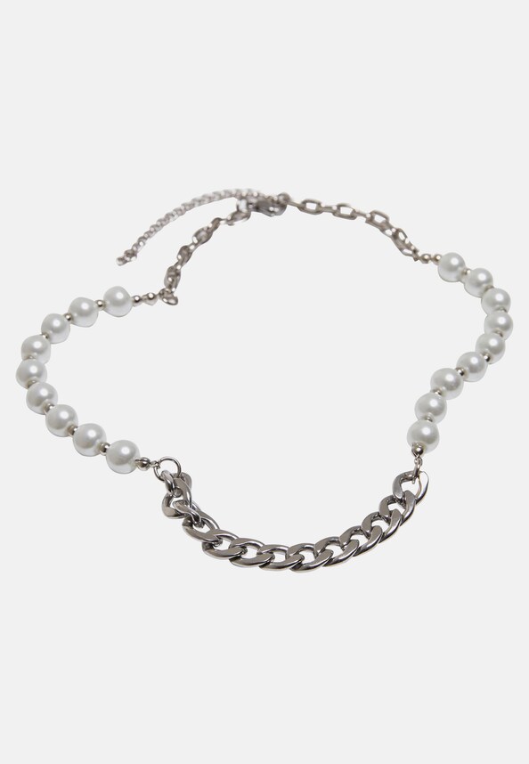 Pearl Various Chain Necklace-0
