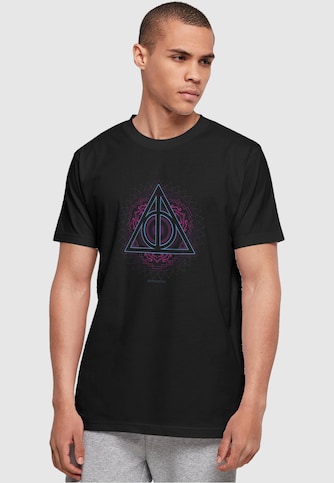 Harry Potter - Neon Deathly Hallows AEOON Basic round neck t-shirt
