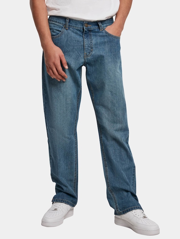 Straight Slit Jeans-0