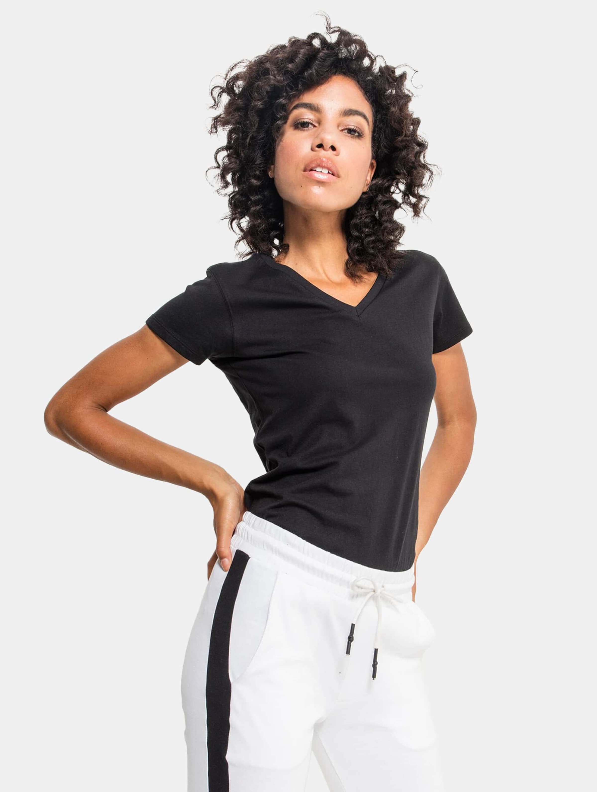 Build Your Brand Ladies Basic T-Shirt Vrouwen op kleur zwart, Maat L